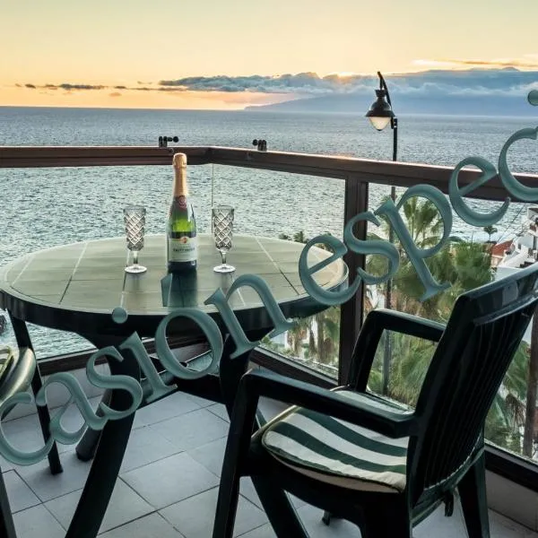 Apartamentos Lago Oceanfront with Los Gigantes and La Gomera Views, hotel in Puerto de Santiago