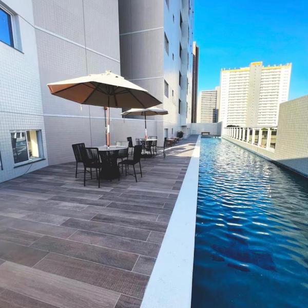 Apartamento com piscina Praia de Iracema, Aquarius Residence-Fortaleza - Foto 4