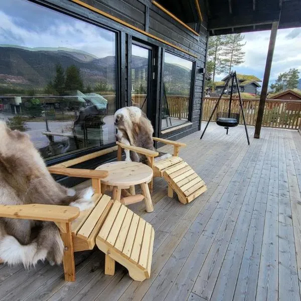 Elegant black chalet with top amenities in Vrådal, готель у місті Вродал