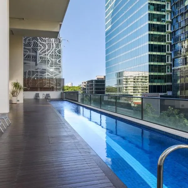 Lux 39th floor 3br 2bath, River view, Pool, Gym, Wifi, hotel v destinaci Brisbane