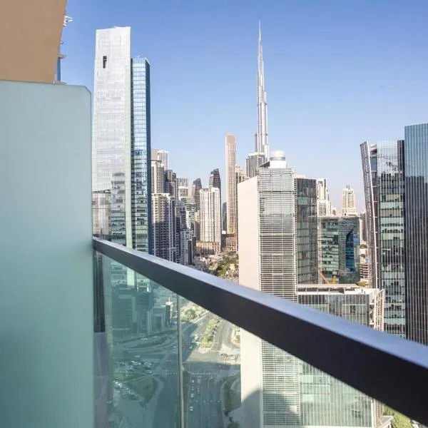Burj KHALIFA VIEW SMART HOME ZADA TOWER, khách sạn ở Dubai