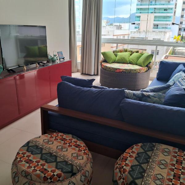 Show de apartamento na Praia do Morro - Guarapari - 3Q - Área externa com churrasqueira - 2 vagas garagem - Wifi - 100m da praia - ar condicionado - Foto 5