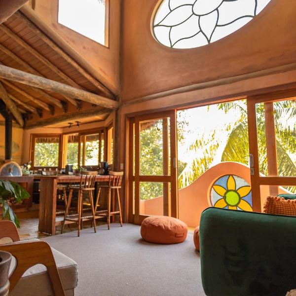 Refúgio Terracota uma casa bioconstruída com arte - Foto 2