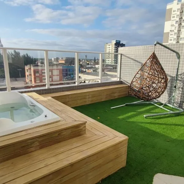 Apartamento Sofisticado Ed Del Paine terraço com hidro, hotel v destinaci Capão da Canoa