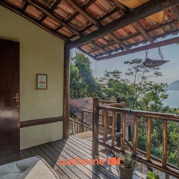 Chalé em Ilhabela, Vista deslumbrante para o mar