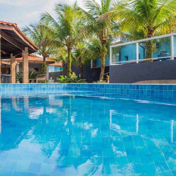 Casa com piscina aquecida, Condomínio a beira mar