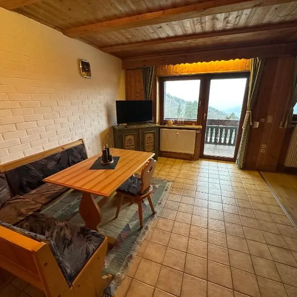 Uriges Apartment + Schönblick + mitten im Bayerischen Wald + WLAN kostenfrei, готель у місті Schöfweg
