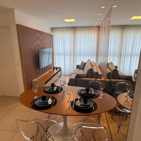 Apartamento luxuoso a 500m da praia