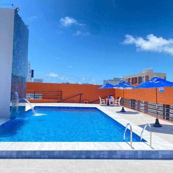 Apto comVista incrível, Mini-mercado, academia, piscina, wi-fi - Foto 4