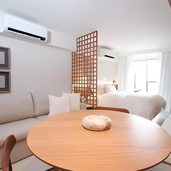 Chique loft no Leblon com varanda e vista Cristo