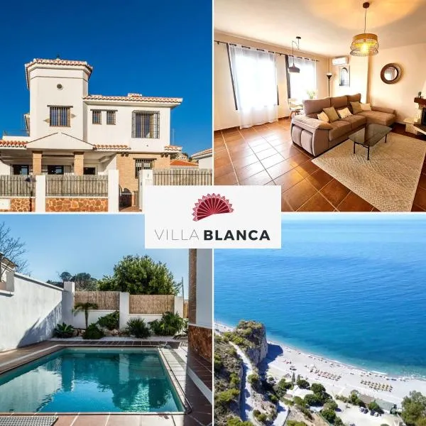 Villa Blanca - piscina de sal, playa 15mn, sierra, hotel v destinaci Vélez de Benaudalla