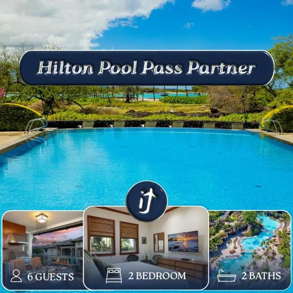 Hilton Pool Pass Included, Kolea - Luxe Penthouse, Walk to Beach、ワイコロアのホテル