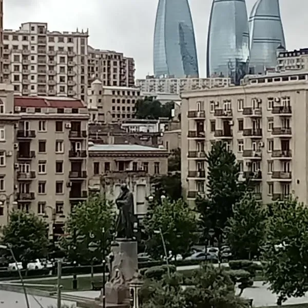 Просторная, двухкомнатная квартира ,с великолепным видом на город, расположенная в центре города Баку, hotel in Baku