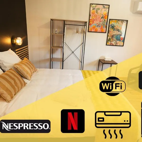 Studio Preto - Confort moderne - Terrasse - Parking gratuit - Non fumeur, hotel a Fumel