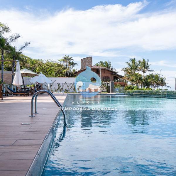 Aptos Pé na Areia Vista Mar Condomínio Resort Completo com Piscina borda Infinita, Beach Tennis, Academia, Sala de Jogos, Brinquedoteca, Playground e Portaria 24H 3 Quartos com Ar-Condicionado, Churrasqueira Privativa Reserve Agora e Viva essa Experiência - Foto 4