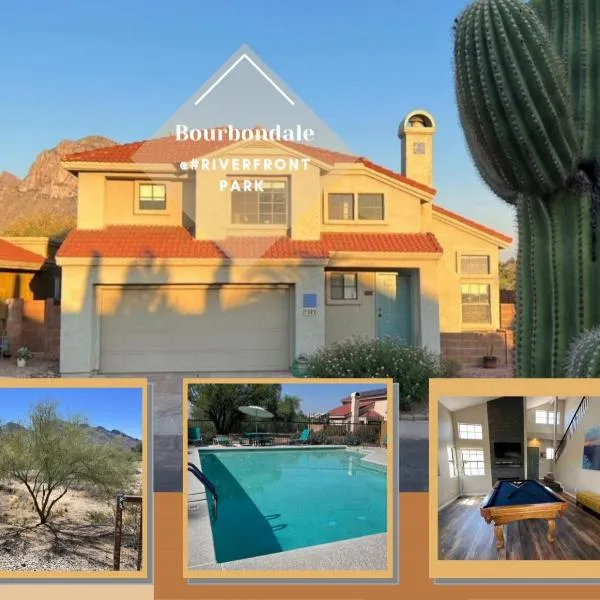 Private Home - Billiards, Mountain Views, Private Desert Access, HOA Pool & Spa, BBQ, at Lambert Park - Bourbondale, hotel in Tucson
