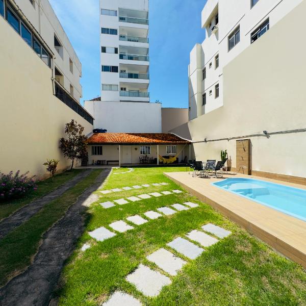 Casa de Praia com Piscina e Churrasqueira a 280m da Praia do Morro - 3 quartos com Ar Condicionado, sendo 2 suítes- Quintal amplo, ideal para famílias - Foto 4