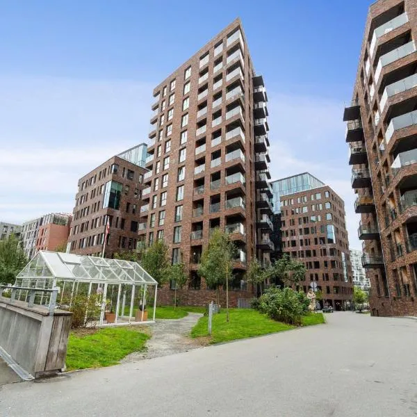 Best Private Seaview Apartment - 2 Balconies, 11th Floor, Elevator, Friendly Lively Area, hotel v destinaci Arhus