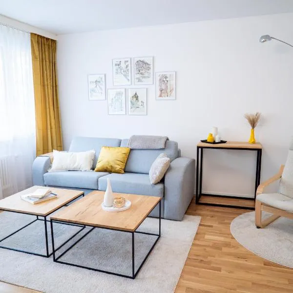 EXPO-Basel-CH Apt, Amazon Prime Video, WiFi, Coffee & Tee, Popcorn, Kitchen, hotel v Basileji