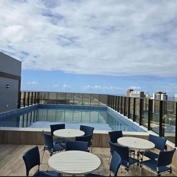 Apartamento quarto e sala vista mar - Foto 4