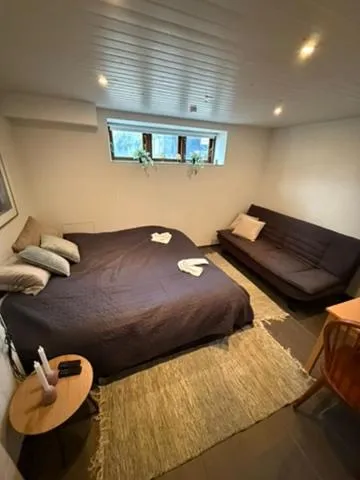 Værelse med 2 senge og sovesofa, hotel v destinaci Herning