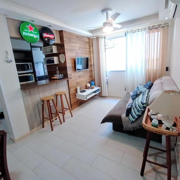Apartamento completo 50m do mar