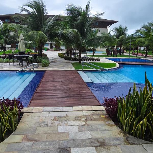 AZ306 - Flat 2Qts em Resort Beira Mar Porto de Galinhas