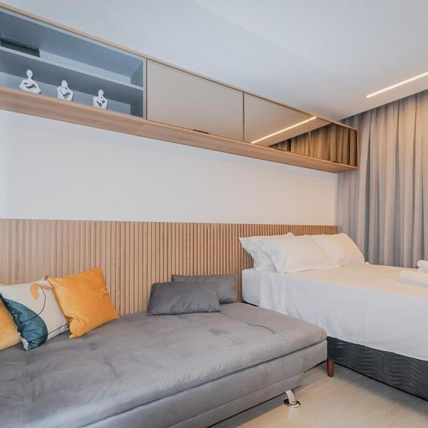 Flat moderno no Buritis com Ar Condicionado