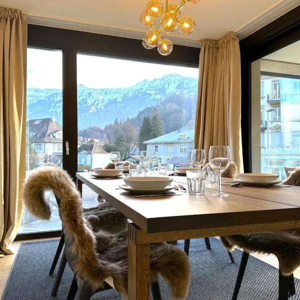 SwissHut Modern 5min Interlaken West Station - Apart. Rugen 2, hotel v destinaci Interlaken