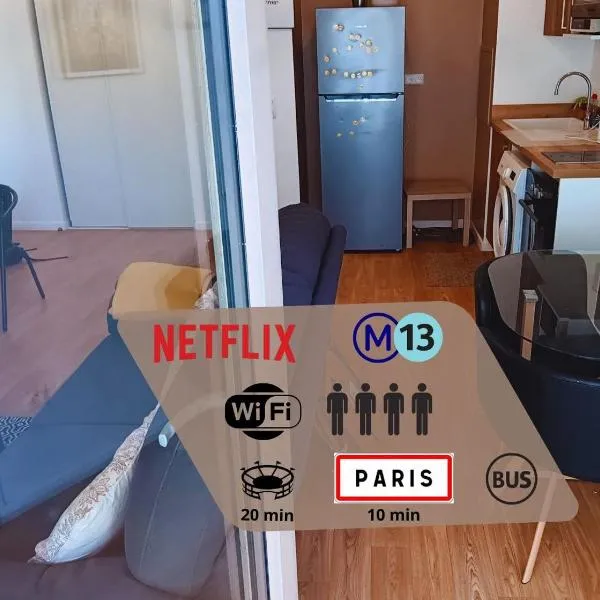 Destiny Appart' Paris -Beauvais-Orly- Podcasts- Stade de France, hotel in Stains