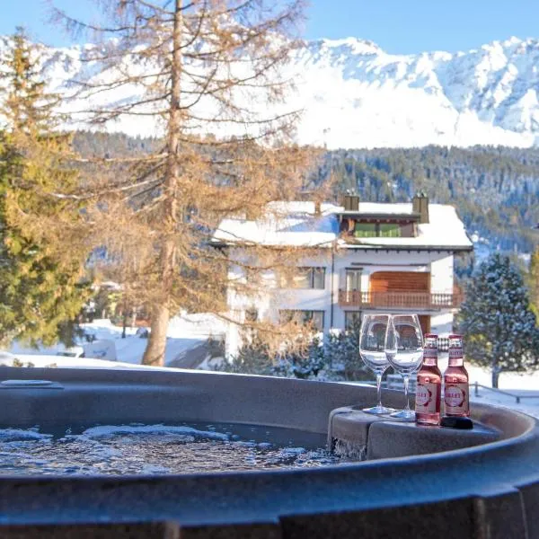 Alpine Retreat with Private Hot Tub – hotel w mieście Valbella