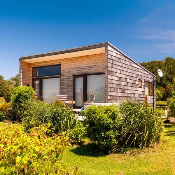 Cabañas Arrayanes de Huillinco en Chiloé, hotel v destinaci Chonchi