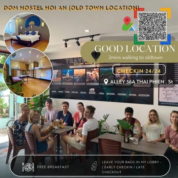 Dom Hostel Old Town Hoi An、ホイアンのホテル