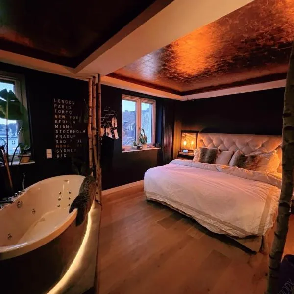 Luxury Loft with Rooftop & Jacuzzi in City Center, hotel v destinaci Düsseldorf