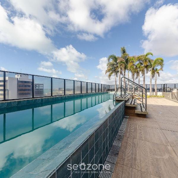 Edif. Time, Piscina no terraço e lazer completo a 300 m da Praia- ETIs