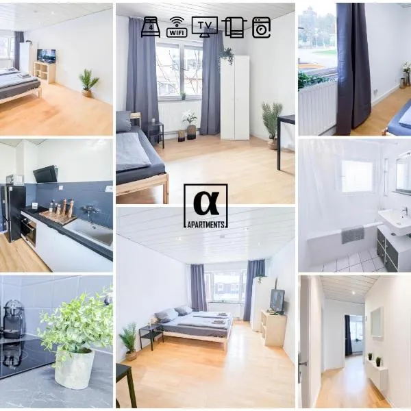 ALFA Apartment Esslingen City Altstadt nahe Stuttgart Messe I 3 Zimmer 4 Betten I Bad I Küche l WIFI & SmartTV I 3BR 4Beds I Bathroom I Kitchen，位于埃斯林根的酒店