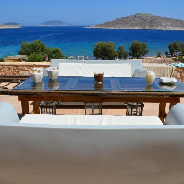 Villa Blu Majestic beach villa, hotel em Halki