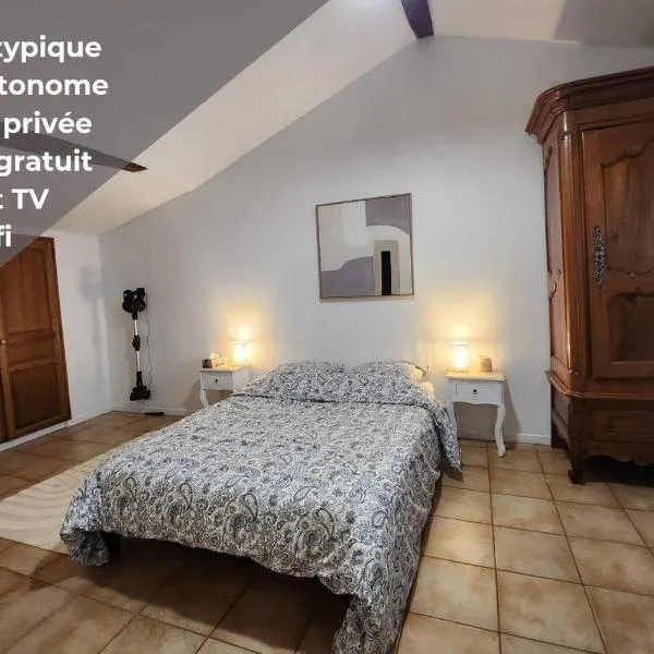 Petite maison atypique à 20min du Futuroscope, avec terrasse, hotel en Saint-Benoît