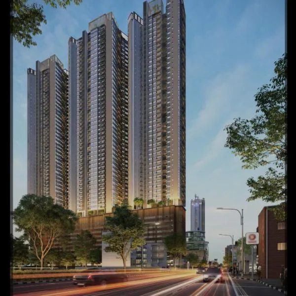 Luxury 32nd Floor 2 Bed-2 Bath Apartment with Pool, Harbour & Lotus Tower views, hotel v destinaci Colombo
