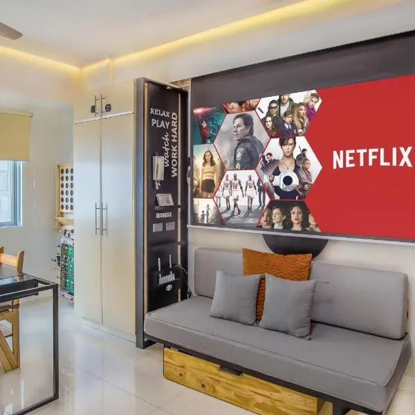 Relaxing Apt Bgc Business Ready with 84inch Cinema, hotel v destinaci Manila