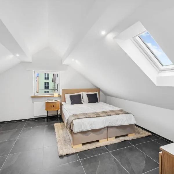 The R Apartment Rheinfall - central free parking, hotell i Neuhausen am Rheinfall