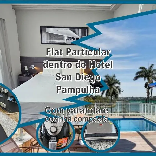 Flat Pampulha orla prox Mineirão com varanda, hotel v destinaci Belo Horizonte
