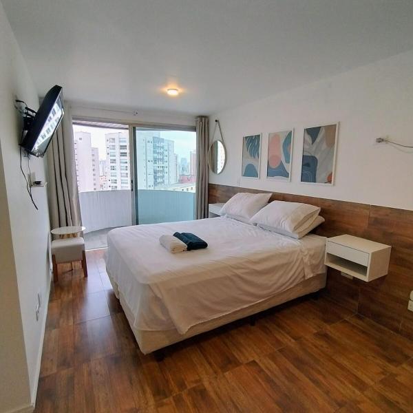 Flat Completo Suíte com Terraço, Cozinha, Garagem Manobrista Liberdade, Paraíso 24h - Foto 3