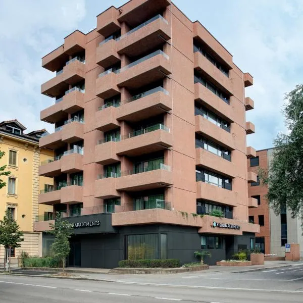VISIONAPARTMENTS Lugano - contactless check-in、ルガノのホテル