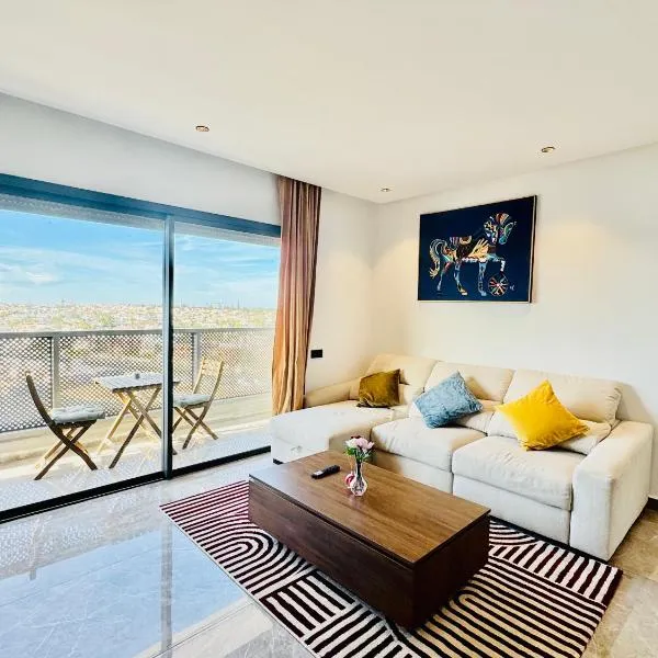 Chic Apartment in Casa Finance District -Open view - Fast WIFI, hotel v destinaci Casablanca