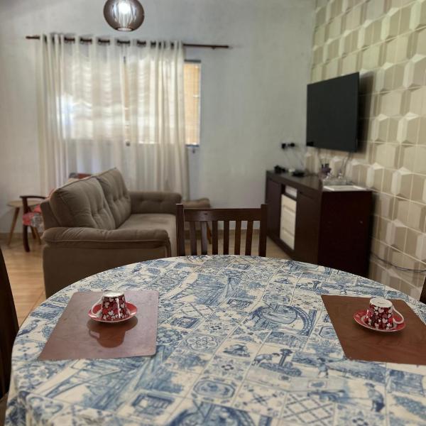 Casa com vista para as montanhas