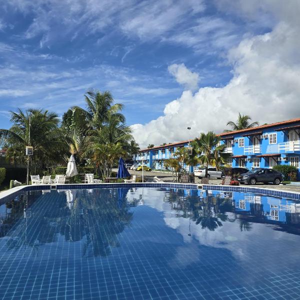 Apto Térreo Mobiliado com Piscina - 400m da Praia de Taperapuan, Próximo ao Axé Moi- Golden Dolphin Residence