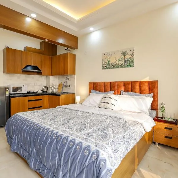 ZestLiving Premium 1BHK near Golf Course Road, hotell i Gurgaon
