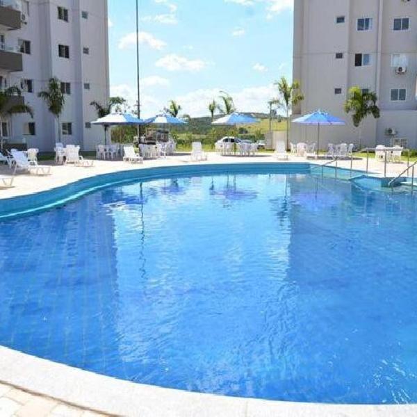 Lagoa Quente Flat Service - Apt mobiliado em condomínio de 9 piscinas quentes e relaxantes