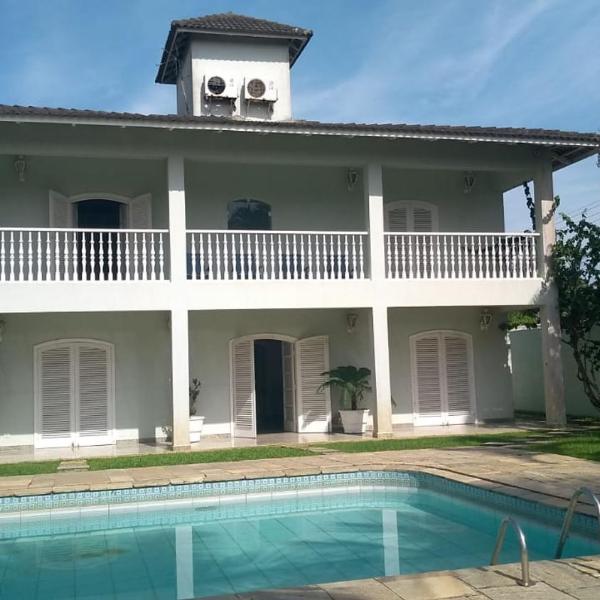 Casa Eventos e Temporada com 2 suites, piscina, churrasqueira, Wi-Fi, Ar Condicionado - Proximo Praia Mar Casado e Pernambuco - Guaruja -